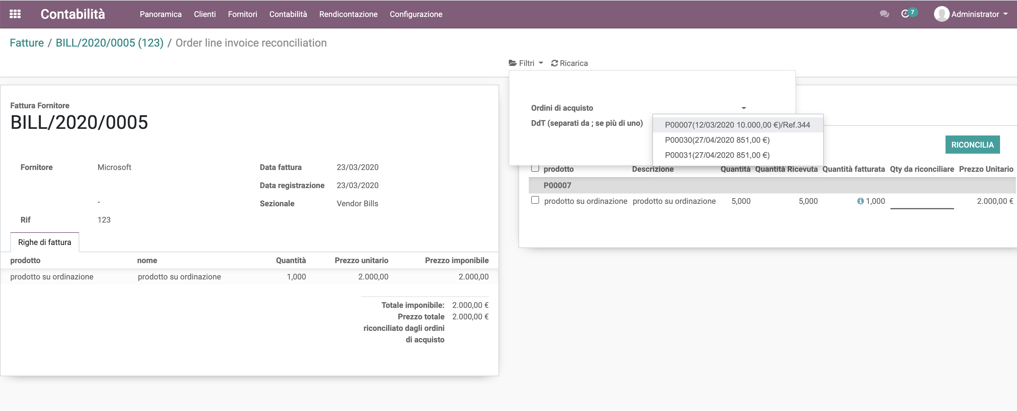 Odoo • Testo e immagine